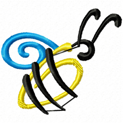 Bees Embroidery Design 2 Bees Embroidery Design 2